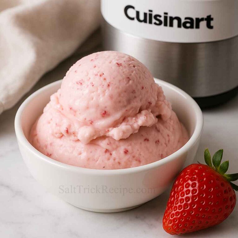 Homemade Cuisinart Strawberry Ice Cream Recipe